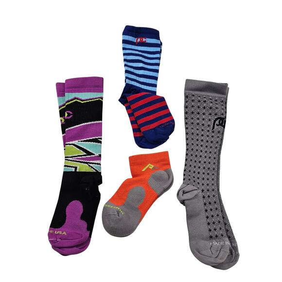 Lot of 4 pro compression socks XS juniors recovery athletic diabetic 20-30mmhg - Picture 1 of 5